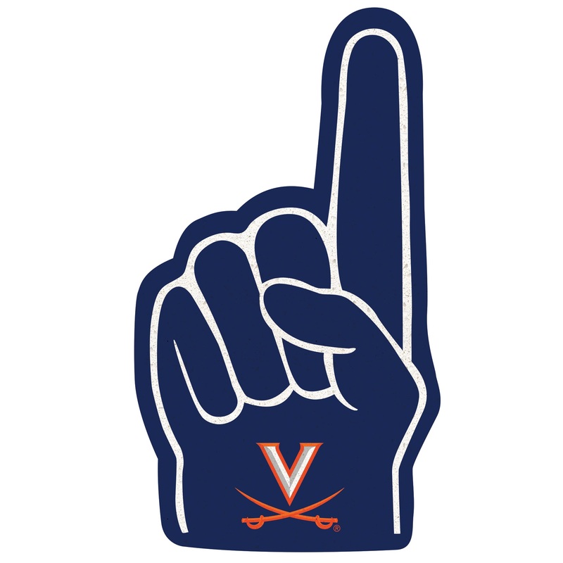Virginia Cavaliers – RealBig Foam Finger Collection – Official NCAA – Reusable Vinyl Wall Decals