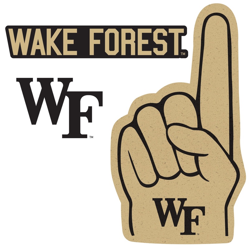 Wake Forest Demon Deacons – RealBig Foam Finger Collection – Official NCAA – Reusable Vinyl Wall Decals