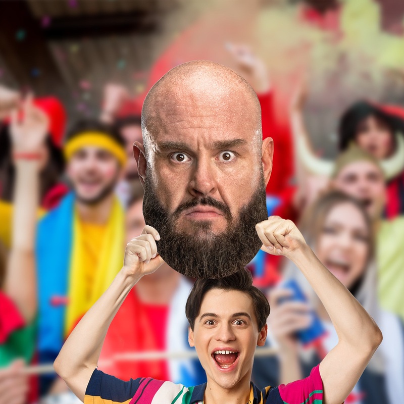 Braun Strowman – Big Head – Official WWE – WWE – Foam Core Cutout