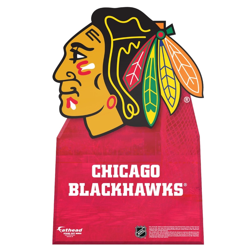 Chicago Blackhawks Logo – Mini Stand Out – Official NHL – Cardstock Cutout
