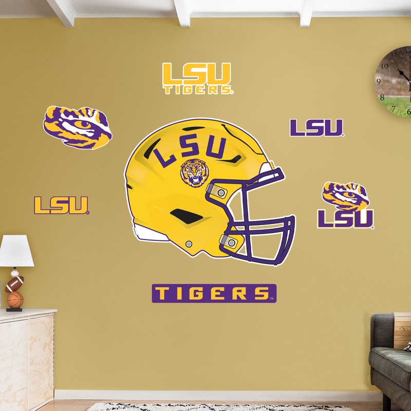 LSU Tigers – RealBig Helmet Art Collection – Official NCAA – Reusable Vinyl Wall Decals #2