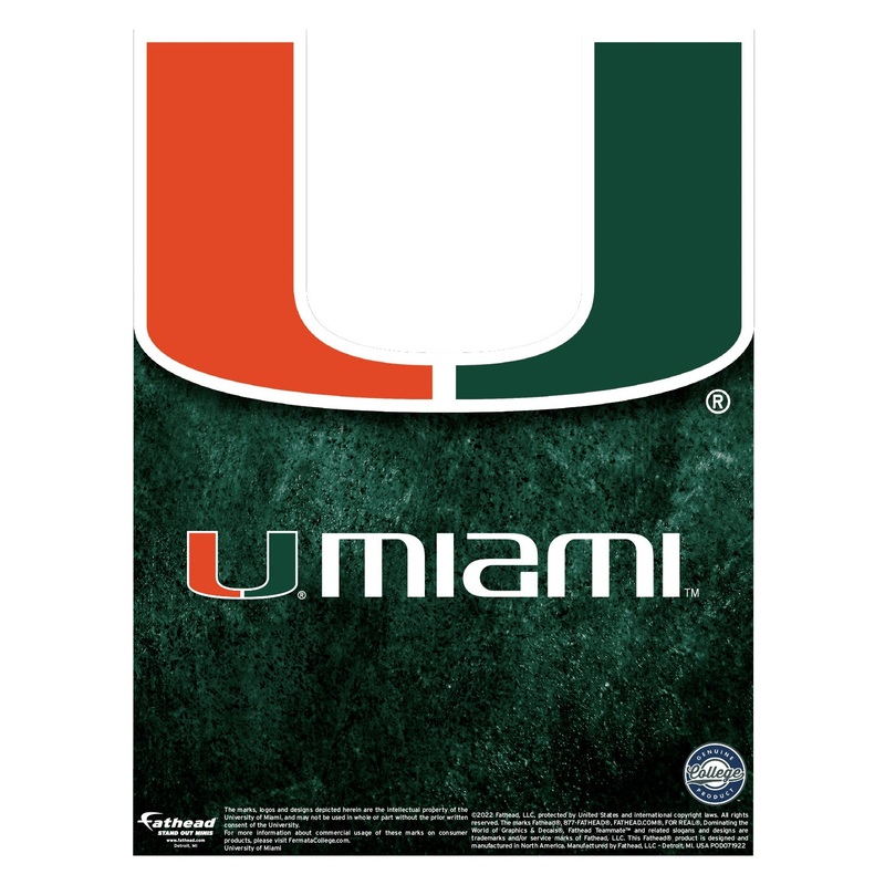 Miami Hurricanes – Mini Stand Out – Official NCAA – Cardstock Cutout