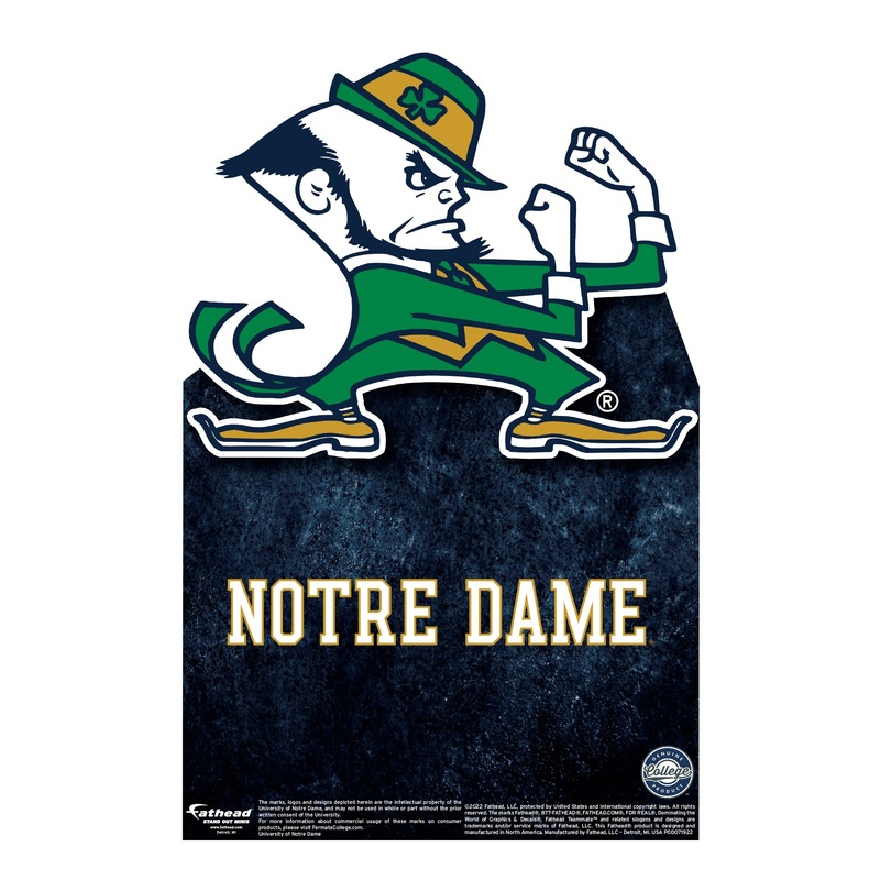 Notre Dame Fighting Irish Leprechaun – Mini Stand Out – Official NCAA – Cardstock Cutout