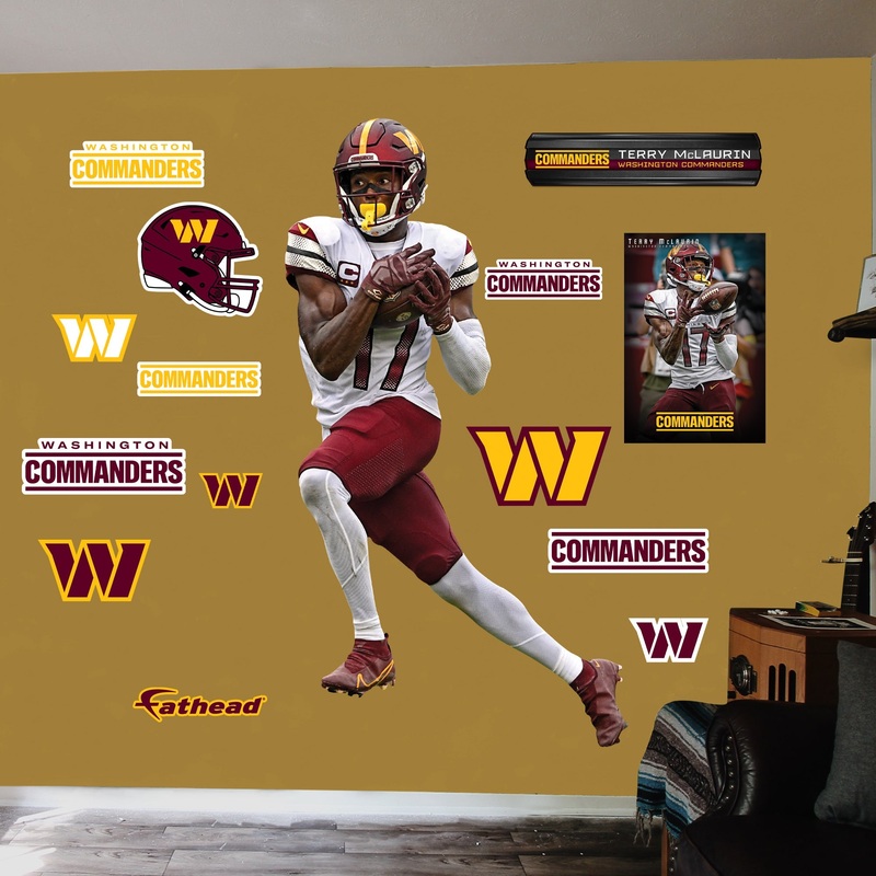 Terry McLaurin – RealBig Collection – Official NFL – Washington Commanders – Reusable Vinyl Wall Decals #2