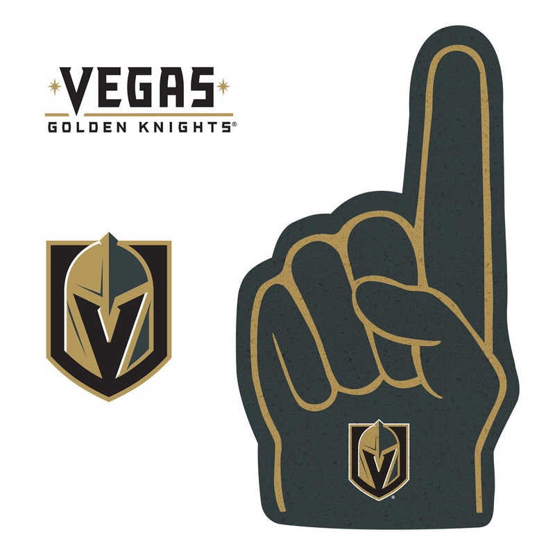 Vegas Golden Knights – RealBig Foam Finger Collection – Official NHL – Reusable Vinyl Wall Decals