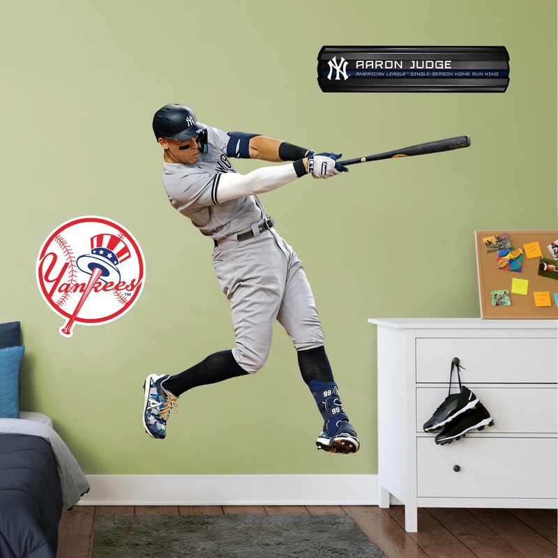 Aaron Judge – RealBig 62nd Home Run Collection – Official MLB – New York Yankees – Reusable Vinyl Wall Decals