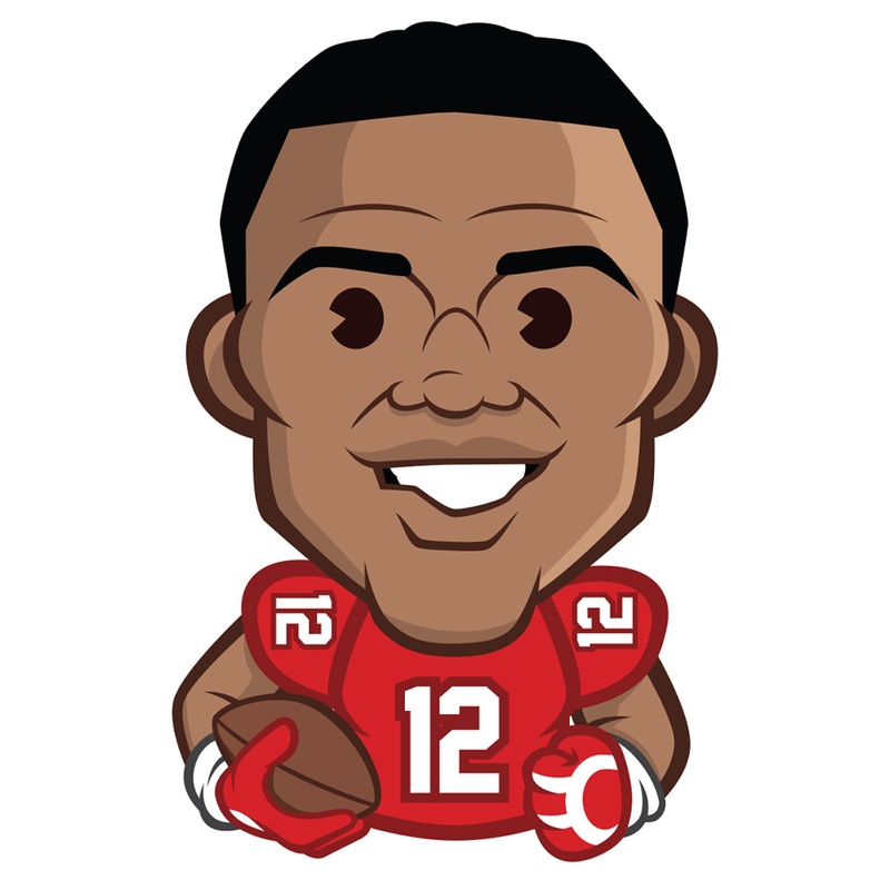 Chris Godwin Emoji – RealBig Collection – Official NFLPA – Tampa Bay Buccaneers – Reusable Vinyl Wall Decals