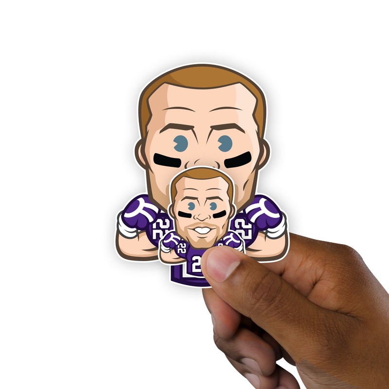Harrison Smith – 5 Emoji Minis (Mixed Sizes) – Official NFLPA – Minnesota Vikings – Reusable Vinyl Decals
