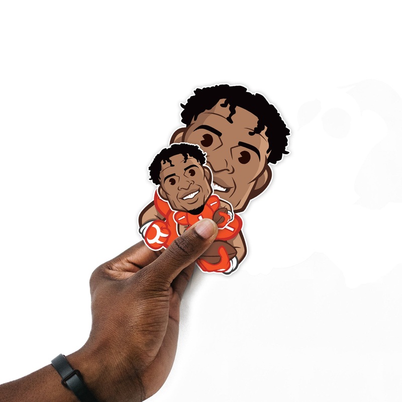 Ja’Marr Chase – 5 Emoji Minis (Mixed Sizes) – Official NFLPA – Cincinnati Bengals – Reusable Vinyl Decals