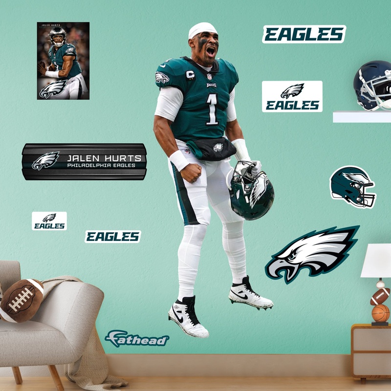 Jalen Hurts Celebration – RealBig Collection – Official NFL – Philadelphia Eagles – Reusable Vinyl Wall Decals