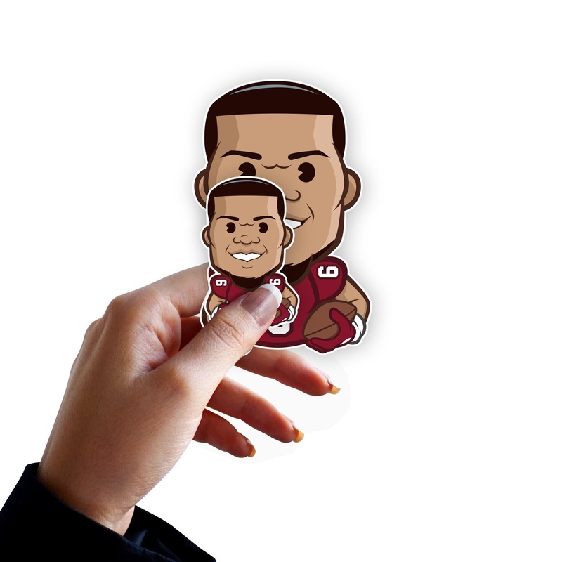 James Conner – 5 Emoji Minis (Mixed Sizes) – Official NFLPA – Arizona Cardinals – Reusable Vinyl Decals