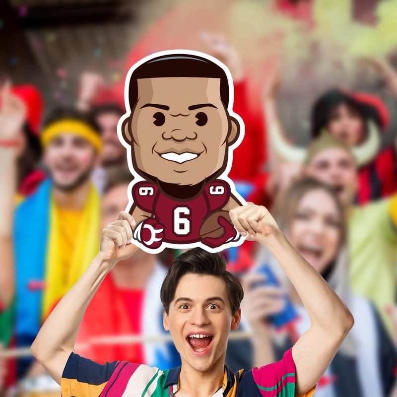 James Conner Emoji – Big Head – Official NFLPA – Arizona Cardinals – Foam Core Cutout