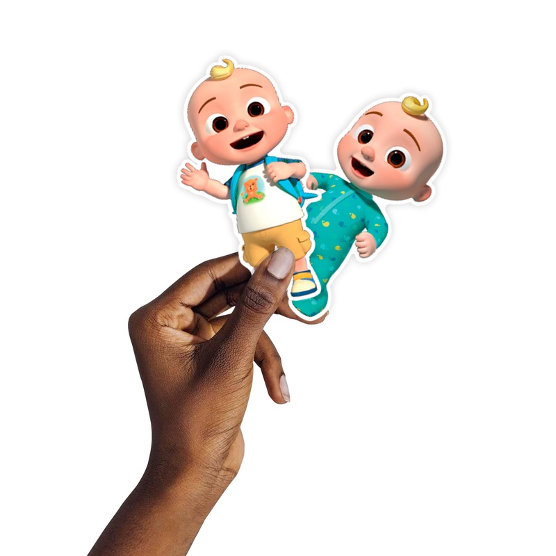 JJ – 5 Character Minis (Mixed Sizes) – Official CoComelon – Reusable Vinyl Decals
