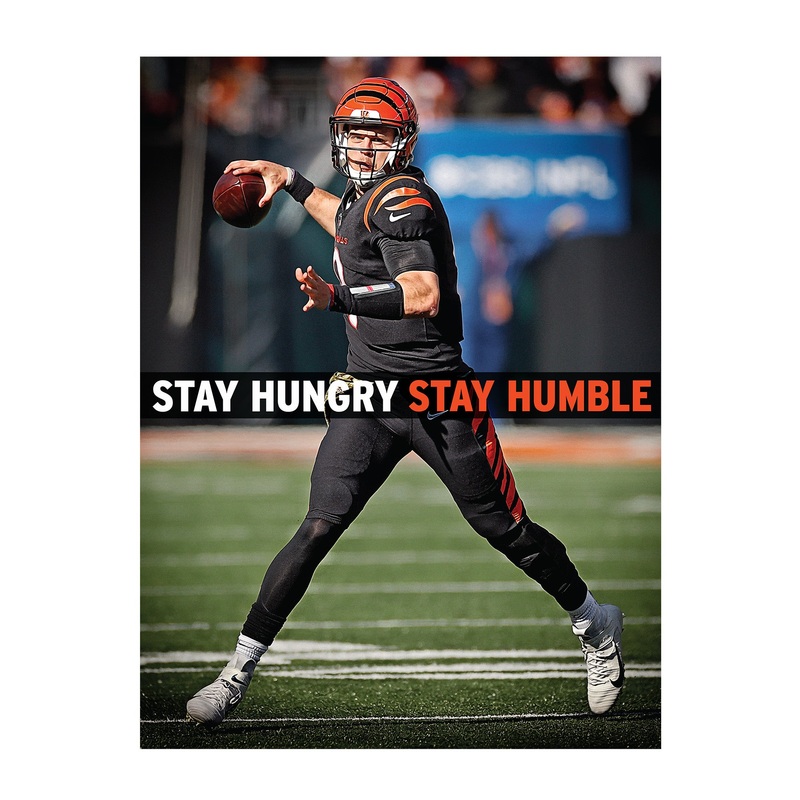 Joe Burrow – Motivational – Peel & Stick Poster – Official NFL – Cincinnati Bengals – Reusable Vinyl Wall Decal