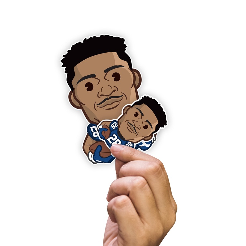 Jonathan Taylor – 5 Emoji Minis (Mixed Sizes) – Official NFLPA – Indianapolis Colts – Reusable Vinyl Decals