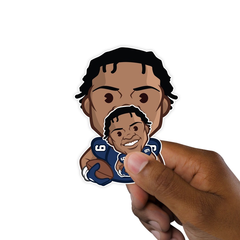 Kenneth Walker III – 5 Emoji Minis (Mixed Sizes) – Official NFLPA – Seattle Seahawks – Reusable Vinyl Decals