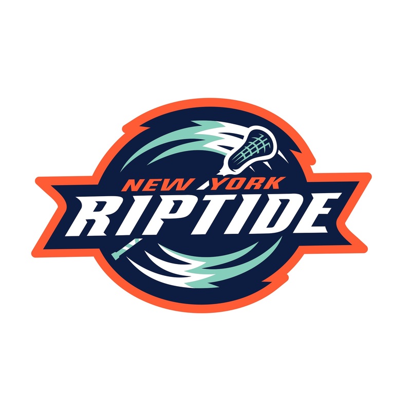 New York Riptide:   Logo        – Officially Licensed NLL Removable     Adhesive Decal