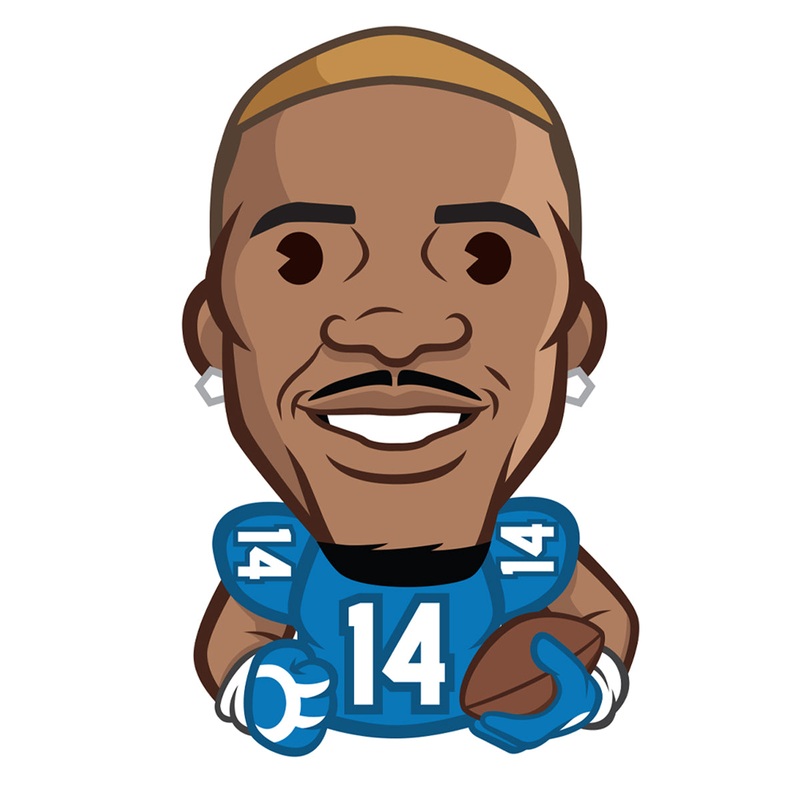 Amon-Ra St. Brown Emoji – RealBig Collection – Official NFLPA – Detroit Lions – Reusable Vinyl Wall Decals