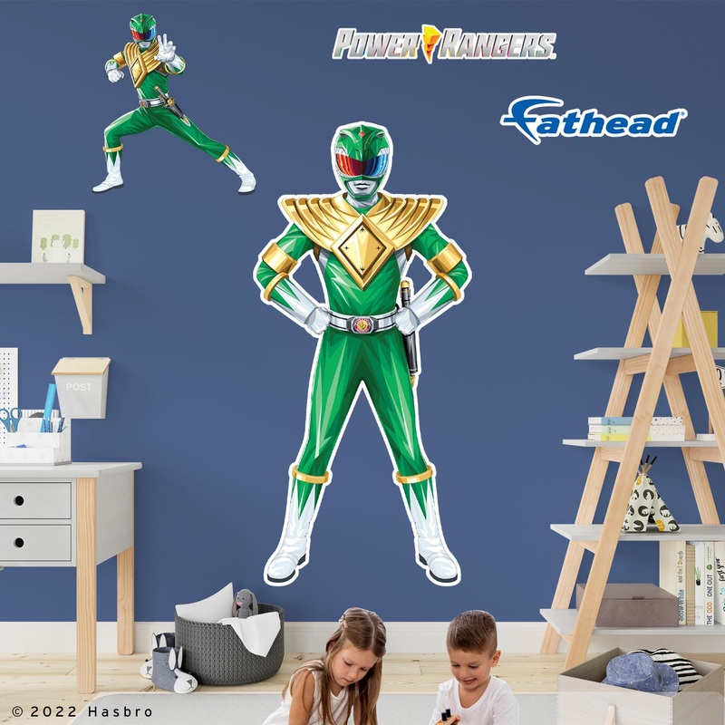 Green Ranger – Power Rangers – RealBig Collection – Official Hasbro – Reusable Vinyl Wall Decals