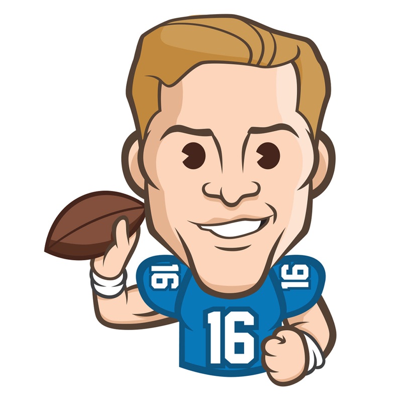 Jared Goff Emoji – RealBig Collection – Official NFLPA – Detroit Lions – Reusable Vinyl Wall Decals