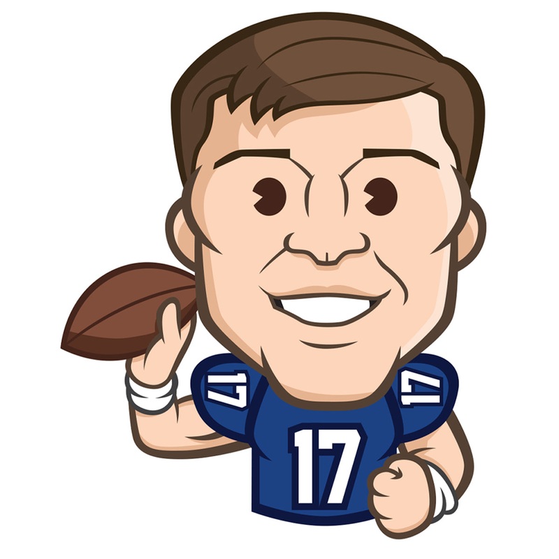 Josh Allen Emoji – RealBig Collection – Official NFLPA – Buffalo Bills – Reusable Vinyl Wall Decals
