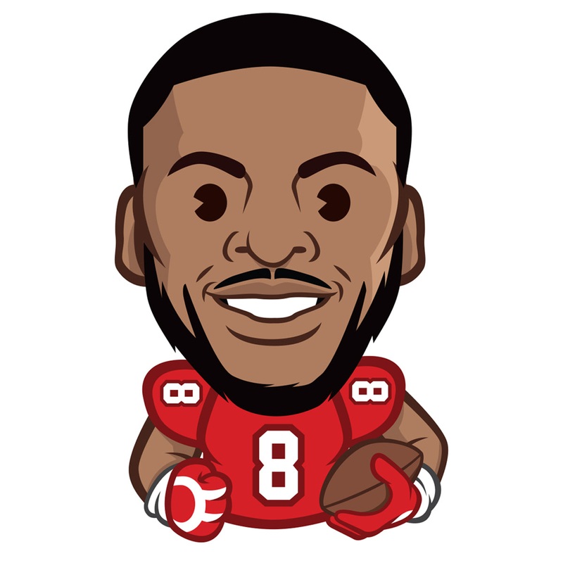 Kyle Pitts Emoji – RealBig Collection – Official NFLPA – Atlanta Falcons – Reusable Vinyl Wall Decals
