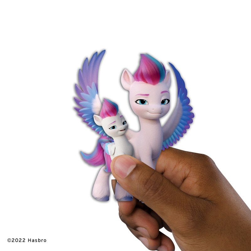 My Little Pony – 5 Minis (Mixed Sizes) – Official Hasbro – Zip – Reusable Vinyl Decals
