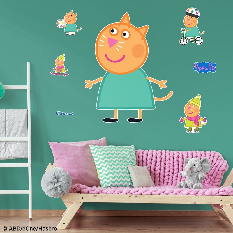Peppa Pig – Candy Collection – Official Hasbro – Reusable Vinyl Wall Decals