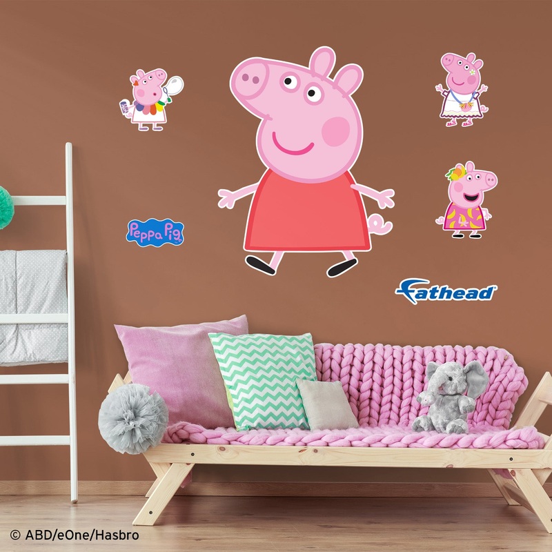 Peppa Pig – Peppa Pig – RealBig Collection – Official Hasbro – Reusable Vinyl Wall Decals