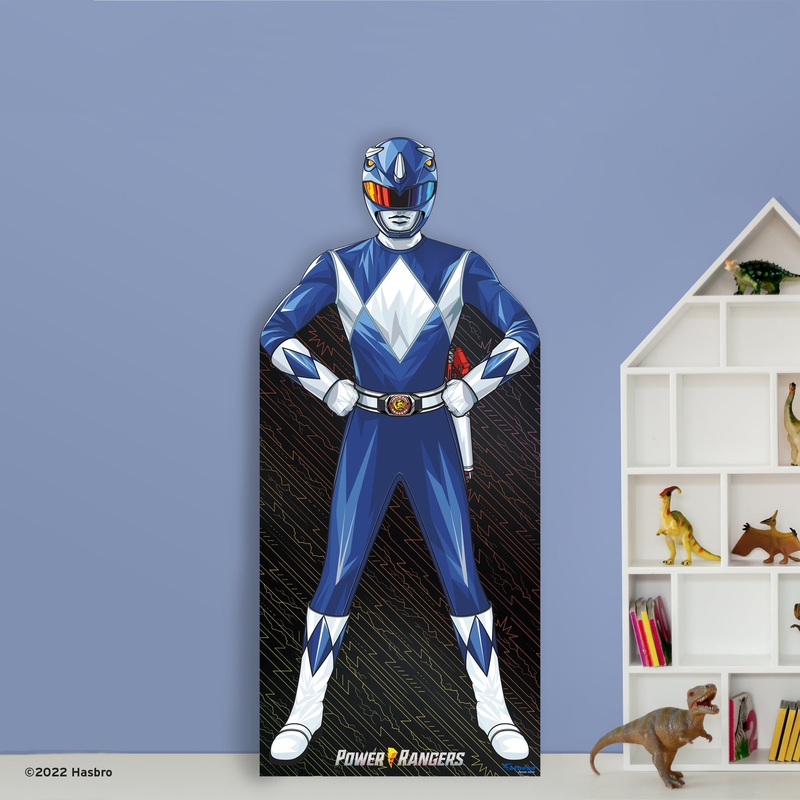 Power Rangers Blue Ranger – Life-Size Stand Out – Official Hasbro – Foam Core Cutout