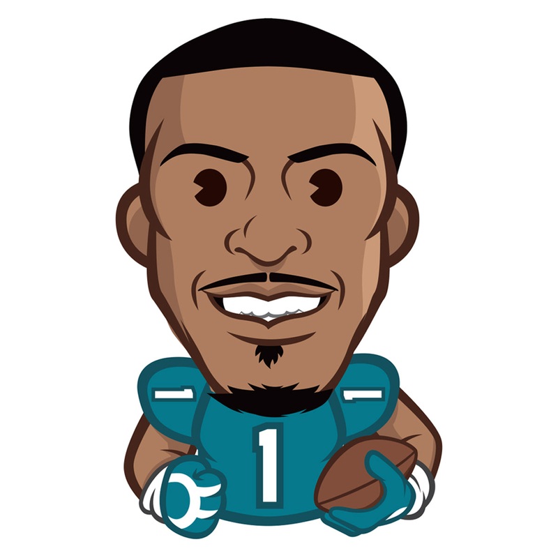 Travis Etienne Jr. Emoji – RealBig Collection – Official NFLPA – Jacksonville Jaguars – Reusable Vinyl Wall Decals