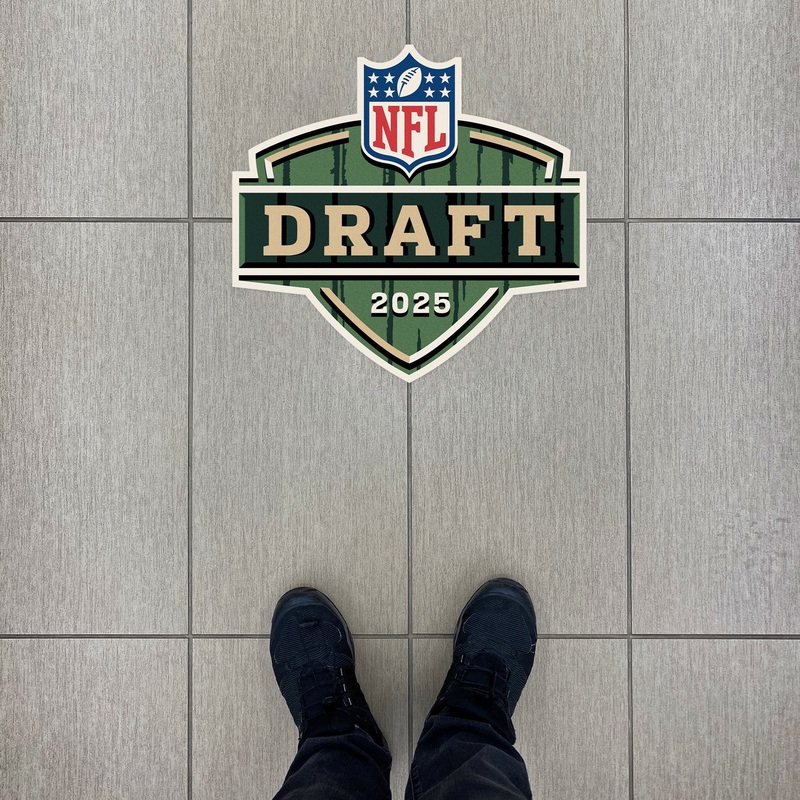 2025 Draft Logo – Outdoor Wall Decal – Official NFL – Scratch Resistant Alumigraphics Smooth