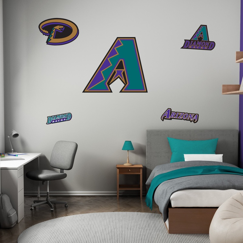 Arizona Diamondbacks – Realbig Classic Logo Collection – Official MLB – Reusable Vinyl Wall Decals