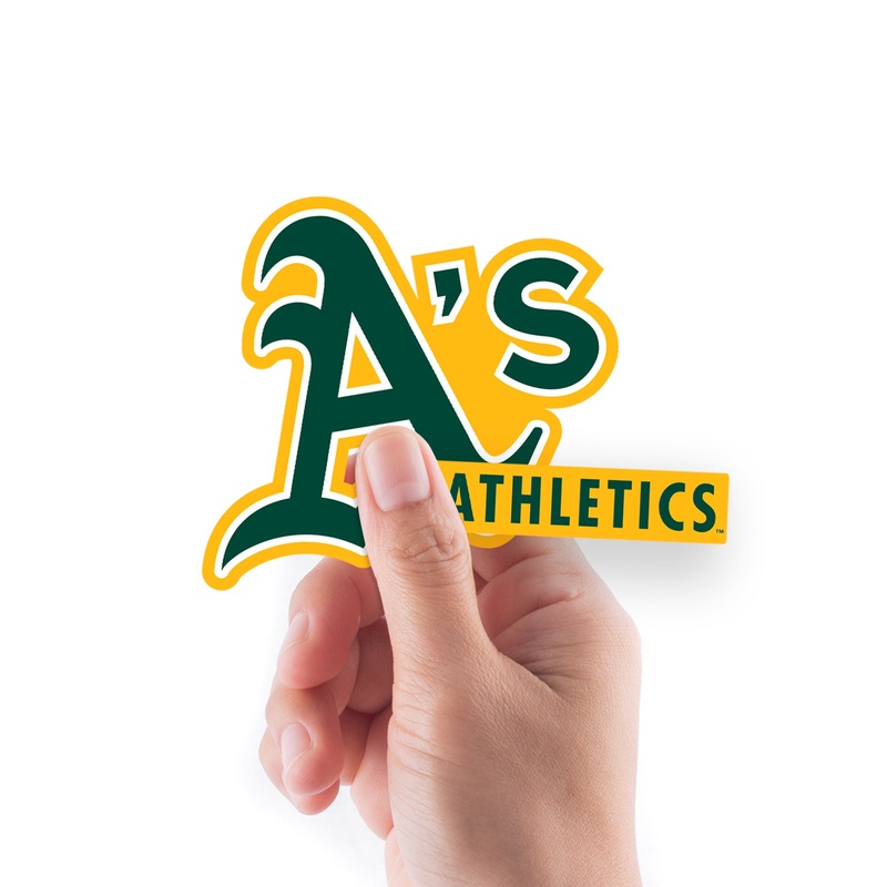 Athletics – 5 Logo Minis (Mixed Sizes) – Official MLB – Reusable Vinyl Decals
