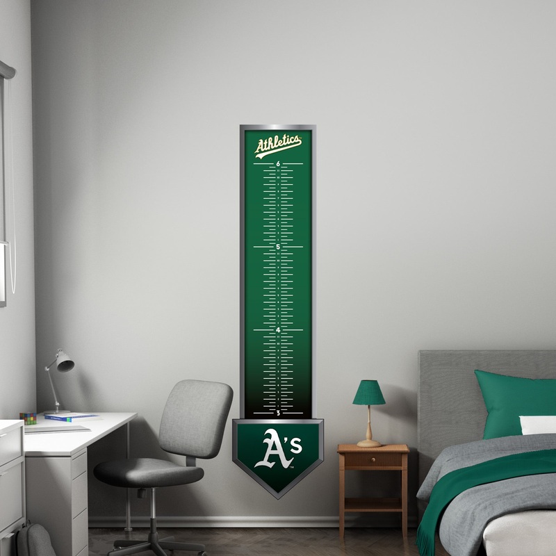 Athletics – Growth Chart – Official MLB – Reusable Vinyl Wall Decal