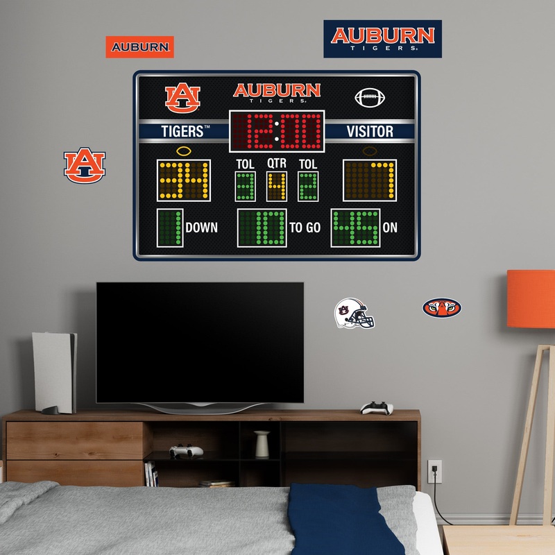 Auburn Tigers – Football Scoreboard Collection – Official NCAA – Reusable Vinyl Wall Decals