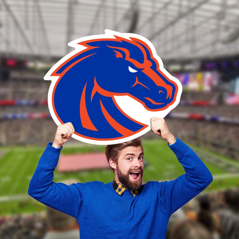 Boise State Broncos Logo – Big Head – Official NCAA – Foam Core Cutout