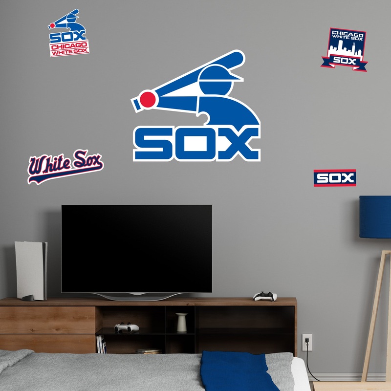 Chicago White Sox – RealBig Classic Logo Collection – Official MLB – Reusable Vinyl Wall Decals