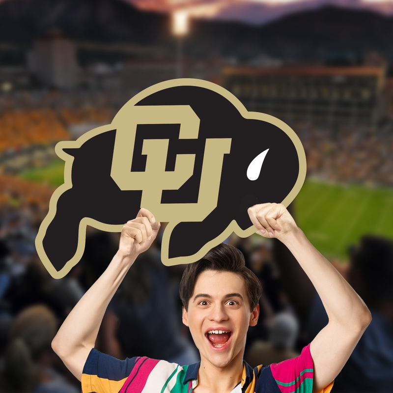 Colorado Buffaloes Logo – Big Head – Official NCAA – Foam Core Cutout