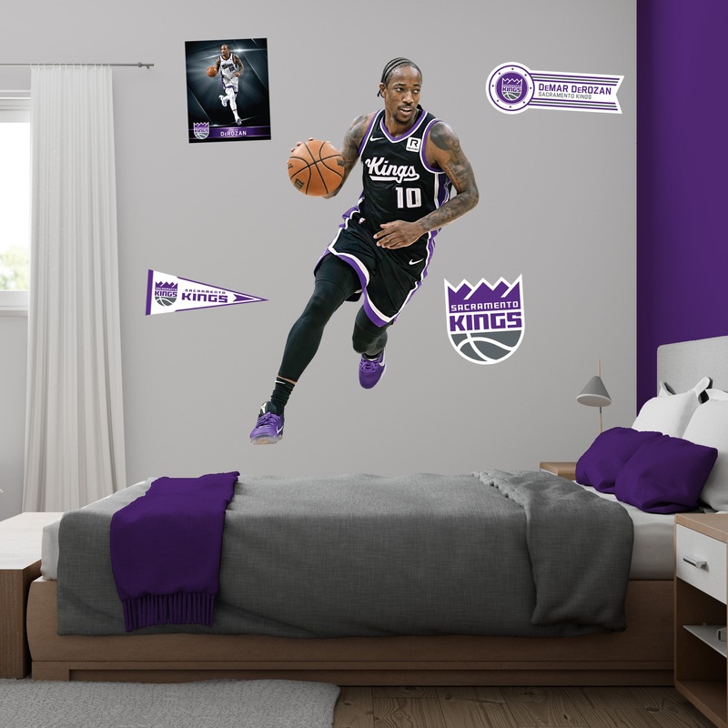 DeMar DeRozan – RealBig Collection – Official NBA – Sacramento Kings – Reusable Vinyl Wall Decals