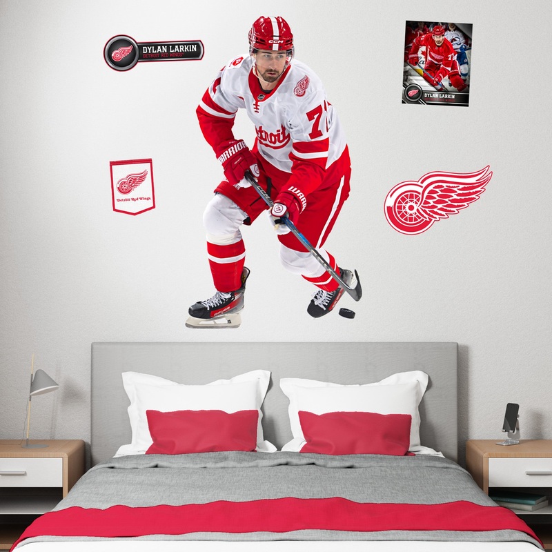 Dylan Larkin – RealBig Stadium Series Collection – Official NHL – Detroit Red Wings – Reusable Vinyl Wall Decals