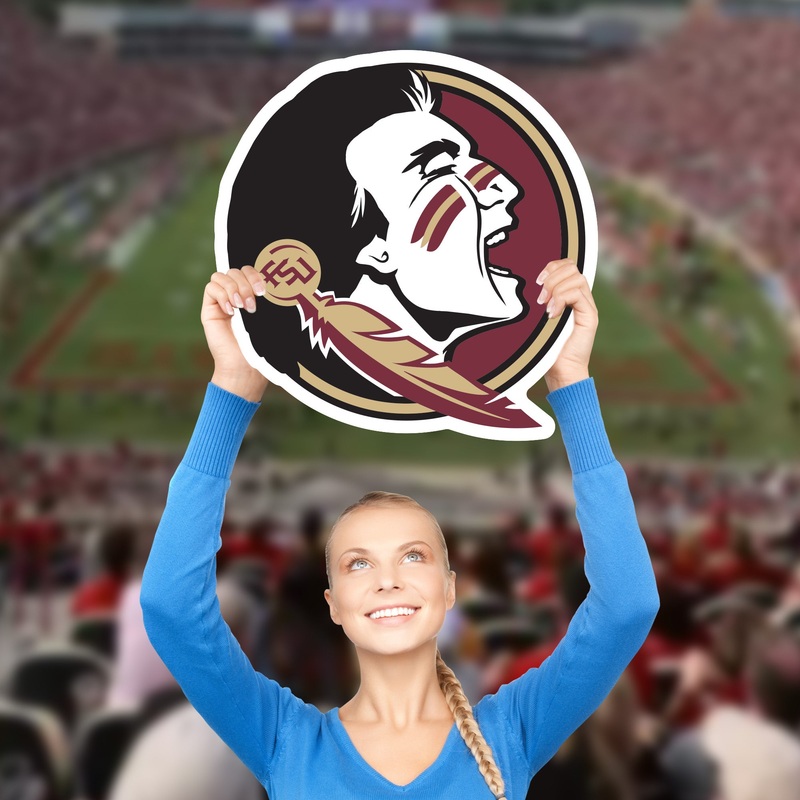 Florida State Seminoles Logo – Big Head – Official NCAA – Foam Core Cutout