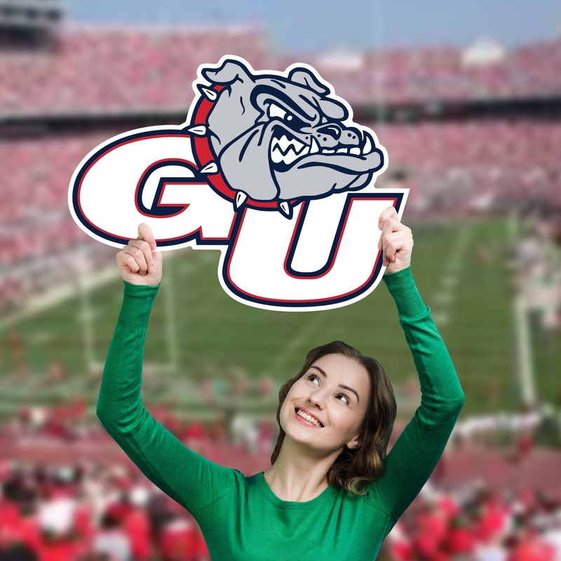 Gonzaga Bulldogs Logo – Big Head – Official NCAA – Foam Core Cutout