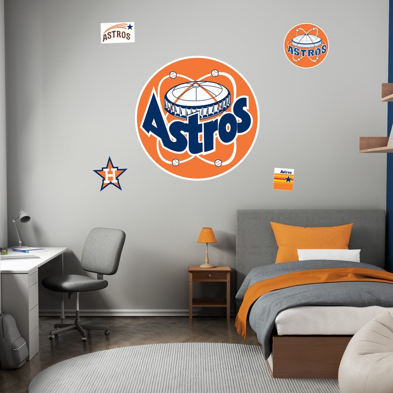 Houston Astros – RealBig Classic Logo Collection – Official MLB – Reusable Vinyl Wall Decals