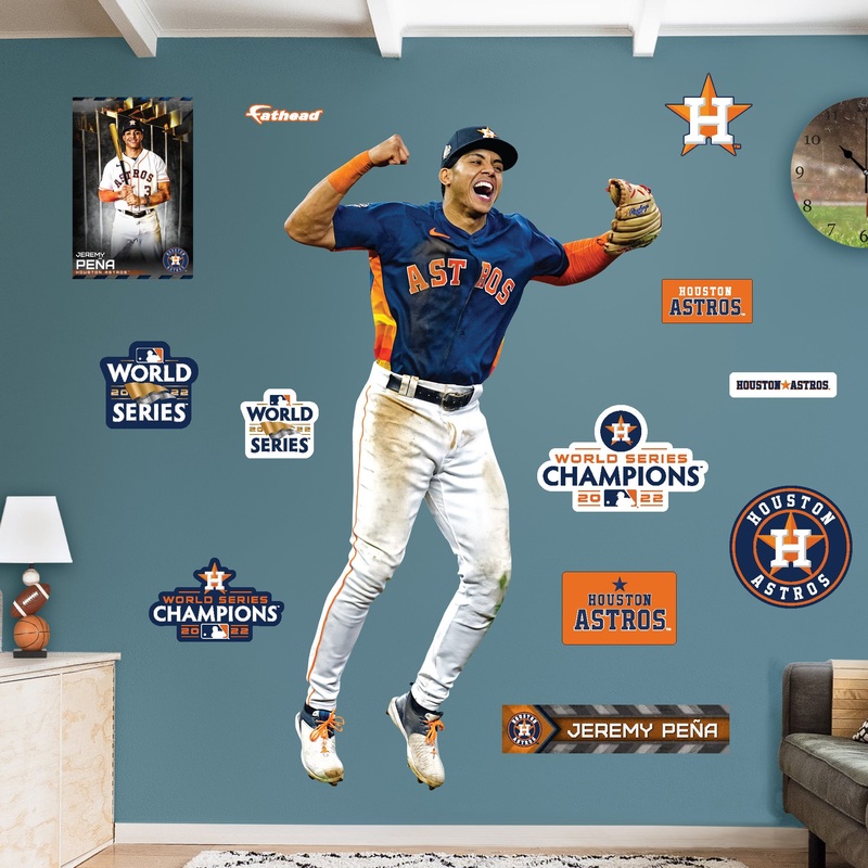 Jeremy Pea – RealBig World Series Collection – Official MLB – Houston Astros – Reusable Vinyl Wall Decals