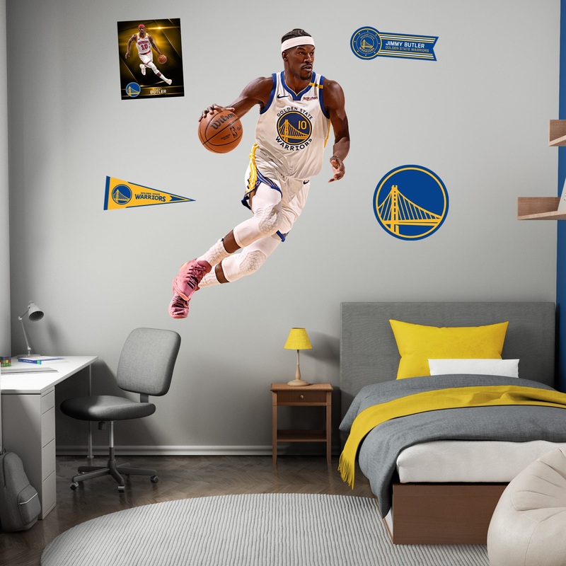 Jimmy Butler – RealBig Collection – Official NBA – Golden State Warriors – Reusable Vinyl Wall Decals