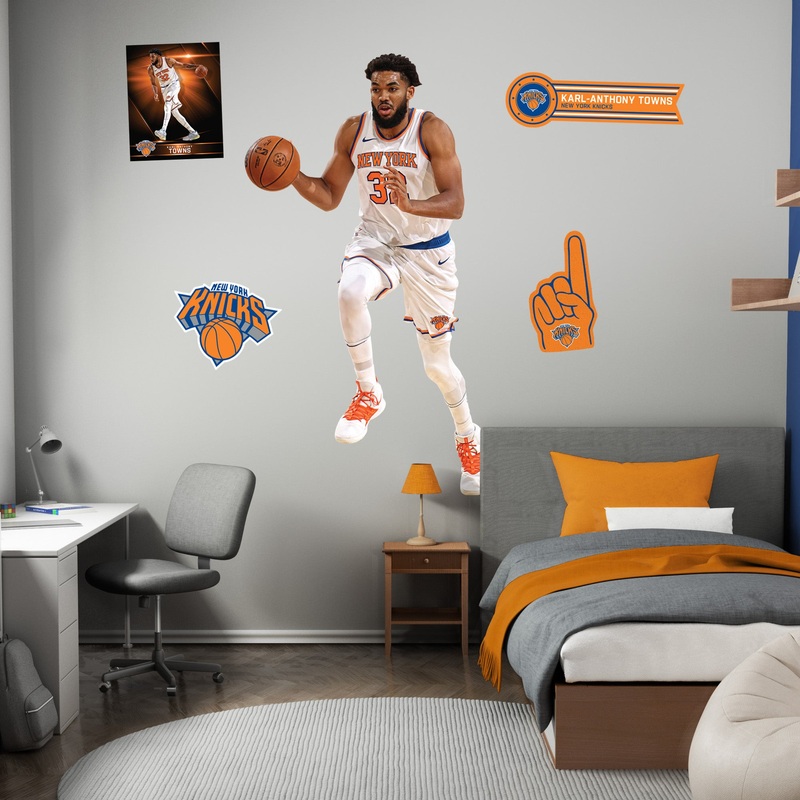 Karl Anthony Towns – RealBig Collection – Official NBA – New York Knicks – Reusable Vinyl Wall Decals