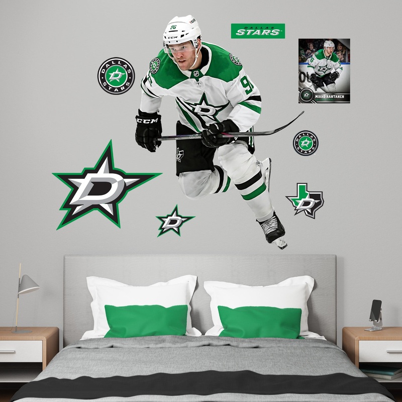 Mikko Rantanen – RealBig Collection – Official NHL – Dallas Stars – Reusable Vinyl Wall Decals