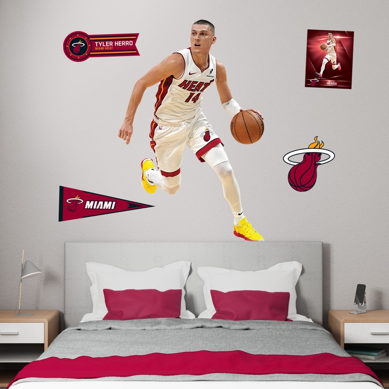 Tyler Herro – RealBig Collection – Official NBA – Miami Heat – Reusable Vinyl Wall Decals