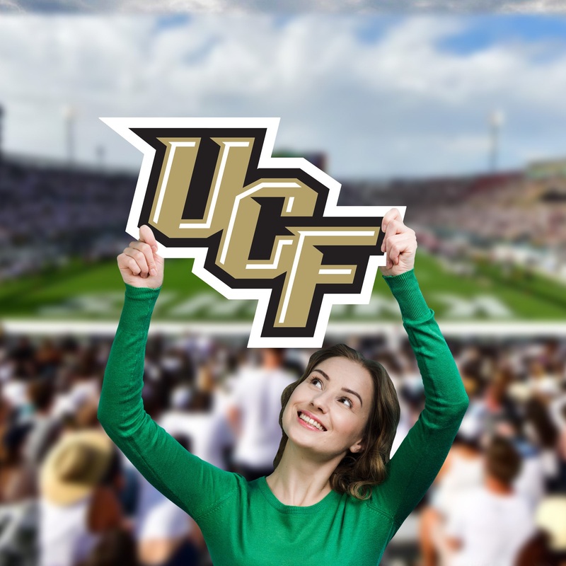 UCF Knights Logo – Big Head – Official NCAA – Foam Core Cutout
